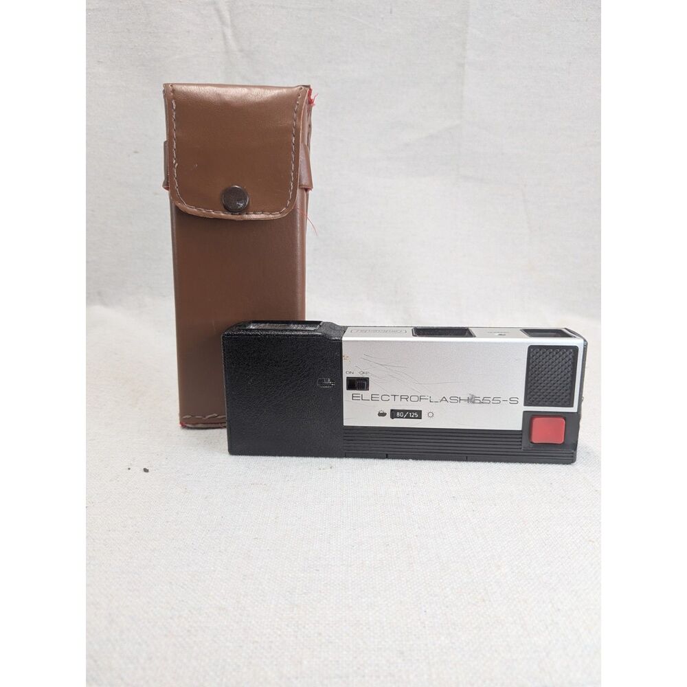 Vintage 70s Continental Electroflash 555-S 110 Film Camera Case Retro Analog